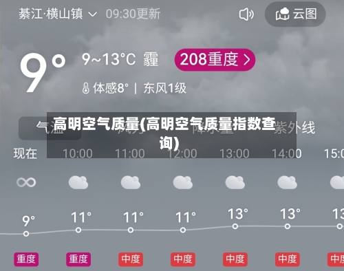 高明空气质量(高明空气质量指数查询)