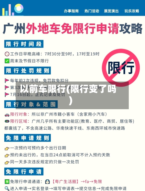 以前车限行(限行变了吗)