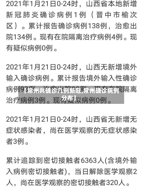 【常州共确诊几例新冠,常州确诊病例分布】-第2张图片