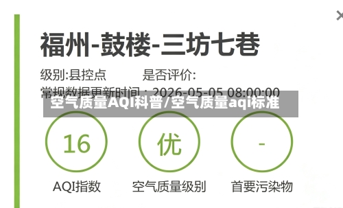 空气质量AQI科普/空气质量aqi标准-第2张图片