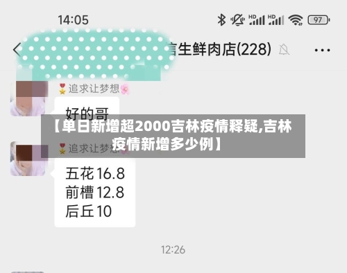 【单日新增超2000吉林疫情释疑,吉林疫情新增多少例】-第3张图片