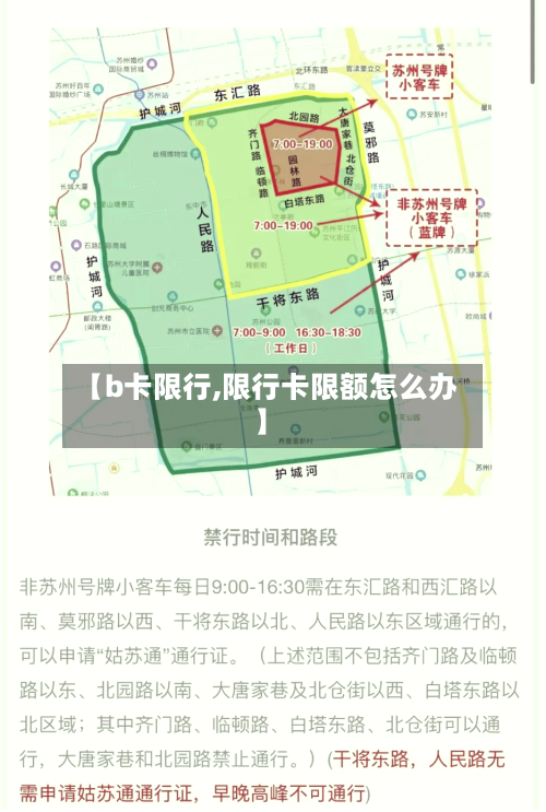 【b卡限行,限行卡限额怎么办】